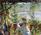 Pierre Auguste Renoir By the Water painting